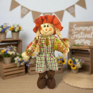 Espantalho com Vestido 53 Centímetros Festa Junina Decoração São João