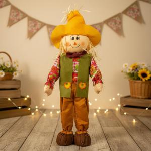 Espantalho Decorativo com Calça 53Cm Festa Junina Arraiá São João Mesa