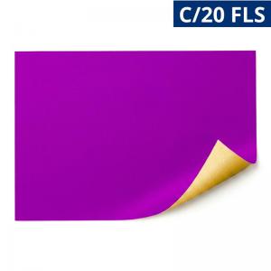 Papel Cartão Fluorescente Roxo 48X66Cm 20 Folhas Cartolina Colorida Artesanato
