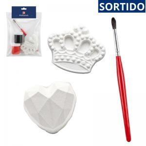 Kit Pintura Infantil Criativo Seis Peças Tinta Pincel Avental Tela