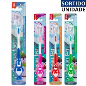 Escova Infantil Macia Limpius Kids Capa Protetora Viagem Cores Sortidas