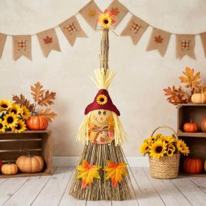 Espantalho Decorativo Palha Festa Junina 55Cm Decoração São João Arraial