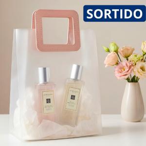 Kit Sacola Pvc Presente Alça Quadrada Sortida Dia das Mães