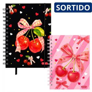Agenda Anual 2027 Espiral Decorada 168 Folhas Capa Colorida Planejamento Semanal