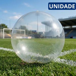 Bola Inflável Vinil Transparente Lisa 35Cm Decoração Festa Piscina