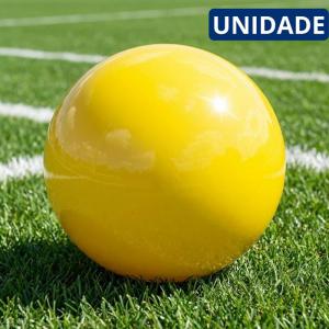 Bola Vinil Lisa Amarela 35Cm Inflável Brinquedo Piscina Praia Infantil