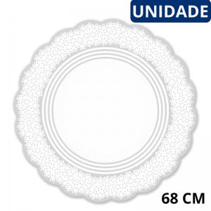 Mesa Redonda Isabelli Branca 68Cm Decoração Festa Casamento Luxo