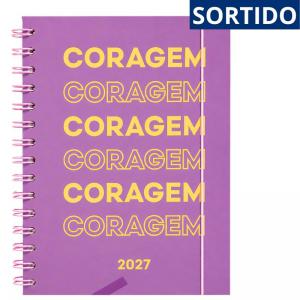Agenda 2027 Decorada Espiral 168 Folhas Capa Dura Planejamento Escolar