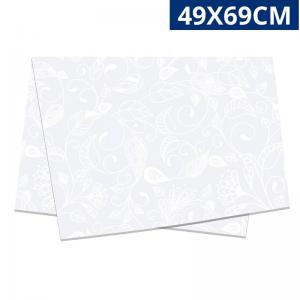 Pano de Limpeza Multiuso Poliéster Branco 49X69Cm Flanela Absorvente Unidade
