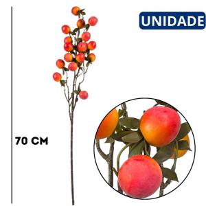 Haste Decorativa Artificial Caqui 70 Centímetros Arranjo Floral Casamento