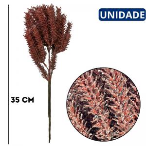 Haste Pinheiro Artificial Telha Envelhecido 35Cm Decoração Natal Resistente