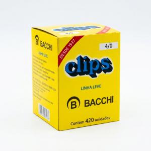 Clips de Papel Aço Galvanizado Número 4/0 Caixa 420 Unidades Escritório