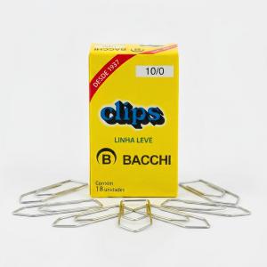 Clips Aço Galvanizado Número 10/0 Caixa 18 Unidades Antioxidante Escritório Papelaria