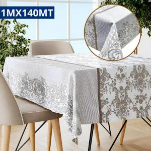 Toalha Térmica Renda Floral 1X1,40M Proteção Elegante Mesa Jantar Cozinha