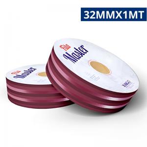 Fita Decorativa Xingo Listras Borgonha 32Mm X 1M Artesanato Embalagem