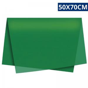 Papel Seda Liso Verde Escuro 50X70Cm Artesanato Embalagem Decoração Elegante