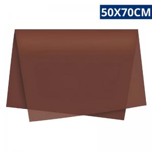 Papel Seda Marrom Liso 50X70Cm Unidade Embalagem Presente Artesanato Decoração