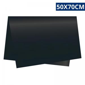 Papel Seda Preto Liso 50X70Cm Embalagem Presente Artesanato Decoração