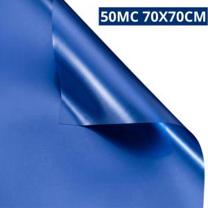 Poli Dupla Face Metalizado Platinum 70X70Cm Prata 50Mc Embalagem Presentes