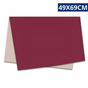 Poli Liso Dupla Face Elite Borgonha Nude 49X69Cm Tecido para Presentes