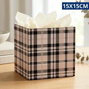 Cachepot Papelão Quadrado Gales 15X15Cm - Cesta e Arranjo Presente