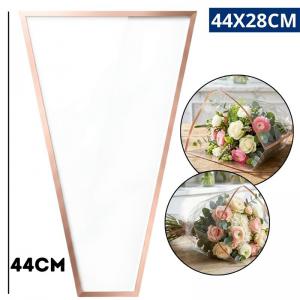 Poli Cristal Transparente Cone Vivace Framea Bouquet Flores 44X28Cm