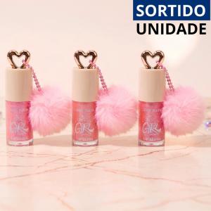 Brilho Labial Lip Gloss Sortido Pompom Hidratante Best Girl Love Rain