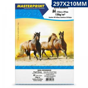 Papel Fotográfico A4 Autoadesivo Glossy 130G | 20 Folhas Impressão Fotos Adesivas