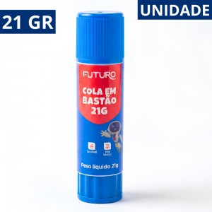 Cola Bastão Futuro 21G Adesivo Escolar Forte Papel Artesanato Escola