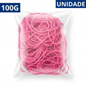 Elástico Borracha Vermelho N.18 100G Multiuso Escritório Organização Resistente