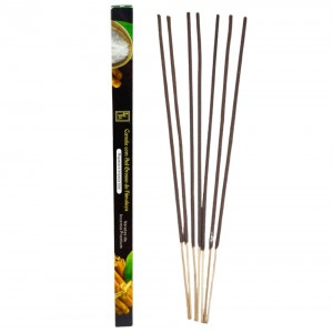 Incenso Indiano Zed Black Canela Sal Grosso Himalaia 7 Varetas Purificação