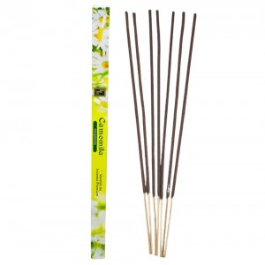 Incenso Indiano Zed Black Camomila Original Relaxamento Bem-Estar 7 Varetas Aromático