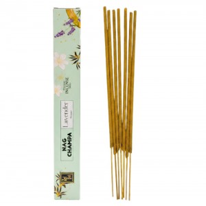 Incenso Indiano Zed Black Nag Champa Lavanda Premium 7 Varetas Relaxamento