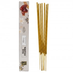 Incenso Indiano Zed Black Nag Champa Mirra Premium Relaxamento Original 7 Varetas