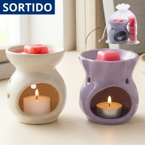 Kit Difusor Aromático Velas Perfumadas Sortidas Cerâmica Decoração Ambiente