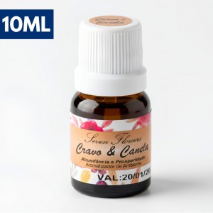 Aromatizador Ambiente Cravo Canela Seven Flowers 10Ml Essência Perfume Casa
