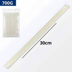 Bastão Cola Quente Grosso 30Cm Transparente 700G Profissional Artesanato Diy