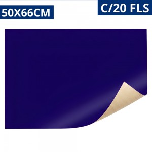 Papel Cartão Brilho Azul Escuro 50X66Cm Pacote 20 Folhas Artesanato