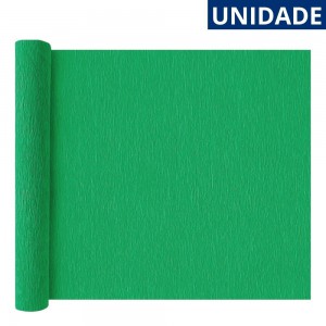 Papel Crepom Verde Bandeira 48Cm X 2M Decoração Festa Artesanato Escolar