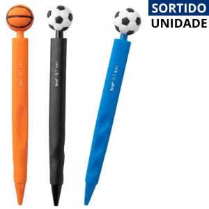 Lapiseira 0.7Mm Triangular Brw Sports Estudo Desenho Escrita Divertida