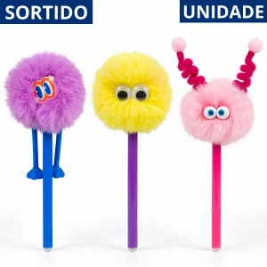 Caneta Gel Apagável Brw Crazy Fluffes 0.7Mm Divertida Sortida Escrita