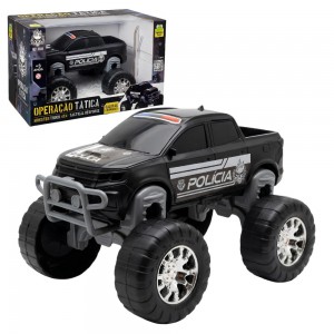 Carrinho Monster Truck 4X4 Operação Tática Controle Remoto Aventura Infantil