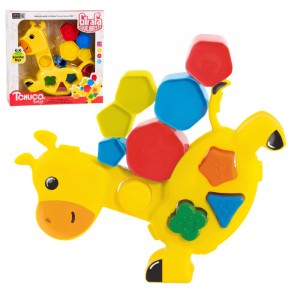 Brinquedo Girafa Didática Equilibrista Thuco Baby Educativo Infantil Colorido