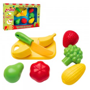 Brinquedo Frutas Creck Creck Sortidas 8 Peças Infantil Educativo Divertido