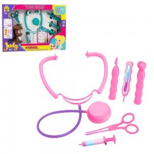 Kit Judy Veterinária Infantil C/7 Peças Brinquedo Educativo Completo na Caixa