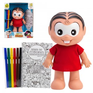 Boneca Turma Mônica Atividades Canetinha Livro Colorir Infantil Educativo Original