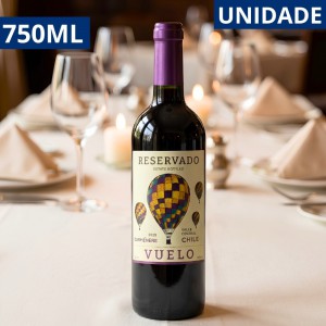 Vinho Tinto Vuelo Cabernet Fino Meio Seco Reservado 750Ml Elegante