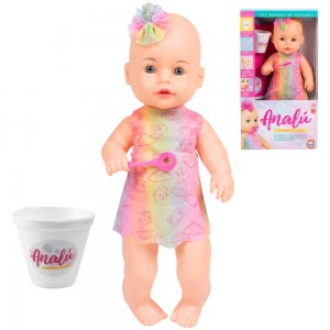 Boneca Analu Grande Bolinhas Sabão Acessórios Infantil Presente Crianças