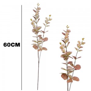 Haste Eucalipto Artificial Marrom 60Cm Kit 3 Galhos Decoração Permanente
