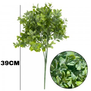 Buquê Eucalipto Artificial Verde Claro 39Cm Decoração Casa X5 Hastes